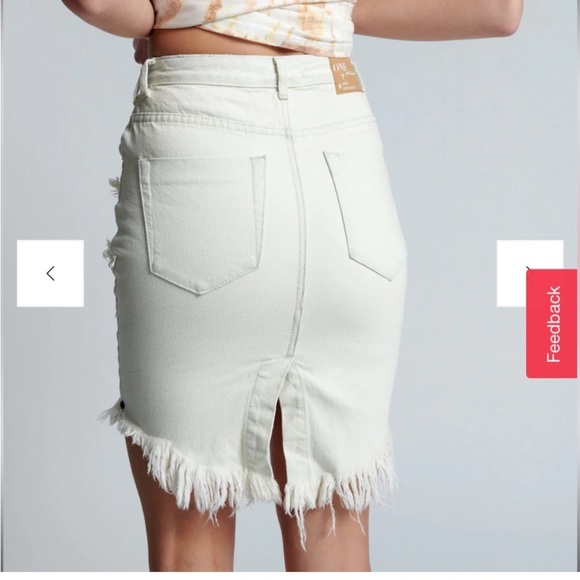 ONE TEASPOON white denim skirt - Picture 2 of 6